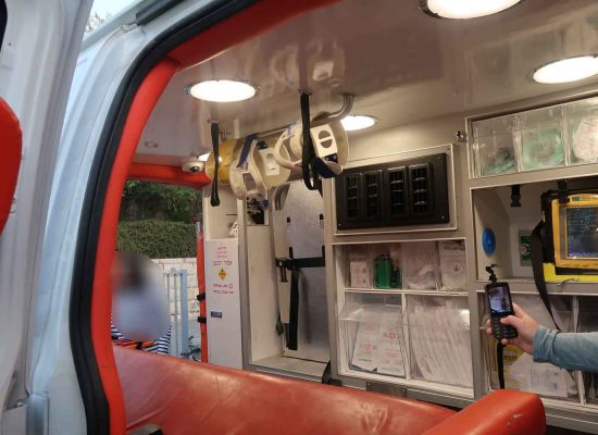 היחידה בשטח המרכז החרדי להצלת חיים. יום פתוח